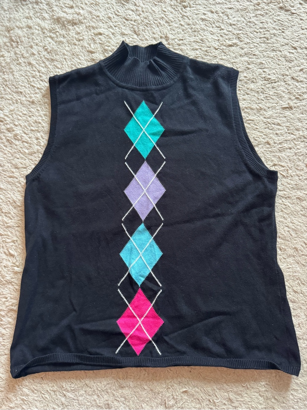 Vtg argyle sweater vest
